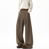 悟空有货复古高级感直筒垂感西裤 男潮牌宽松阔腿百搭休闲拖地长裤