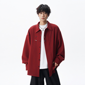 男女秋季 衬衫 复古宽松古着休闲百搭衬衣 金属扣长袖 悟空有货新中式