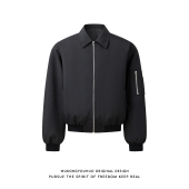 悟空有货潮牌美式 飞行员夹克男宽松潮流情侣百搭休闲外套 复古短款