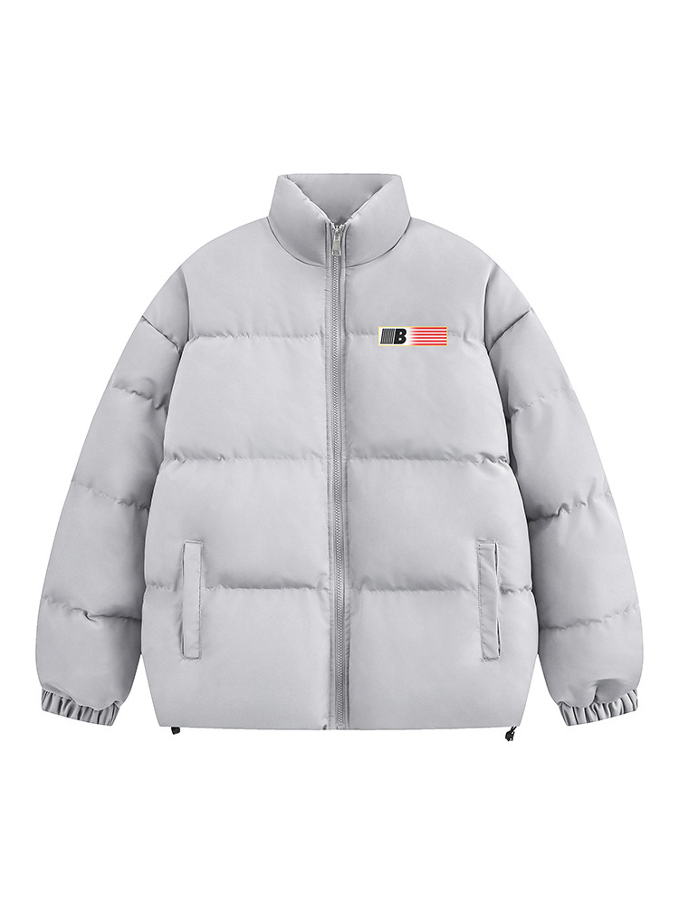 WUKONG HAS GOODS NATIONAL TIDE BRAND AMERICAN RETRO LETTERS BREAD COTTON CLOTHES MENS WINTER THICKENED COUPLES HIGH STREET COTTON JACKETS