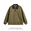 悟空有货复古潮牌cleanfit工装 底特律外套男街头宽松百搭翻领夹克