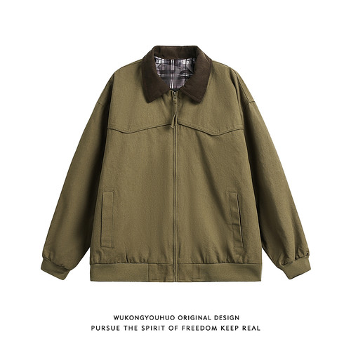 复古潮牌cleanfit工装底特律外套