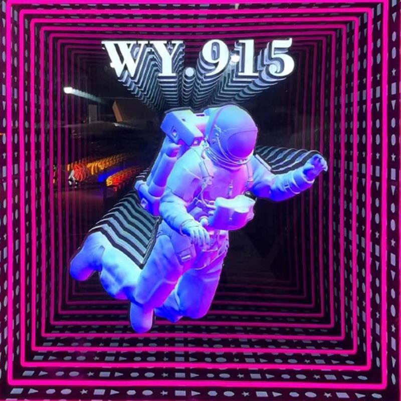 深渊镜千层镜定制霓虹灯发光字创意灯箱网红酒吧KTV背景墙广告牌