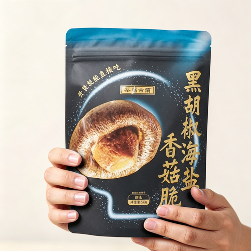 茶翁古镇黑胡椒海盐味香菇脆片零食即食蘑菇干香菇脆蔬菜干果蔬脆