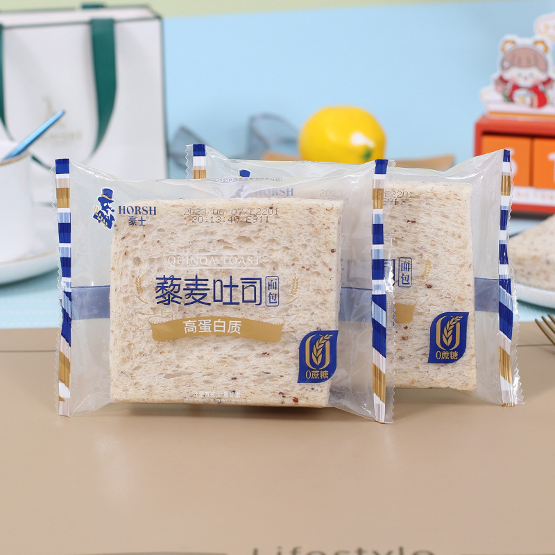 豪士藜麦吐司面包0蔗糖无边吐司高蛋白营养早餐手撕面包零食小吃