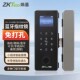 锁 F618智能指纹玻璃门夹锁免开孔小程序门禁密码 ZKTeco熵基 GDL