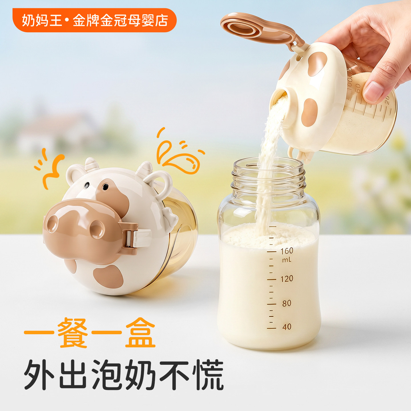 PPSU宝宝奶粉分装盒便携外出用图片