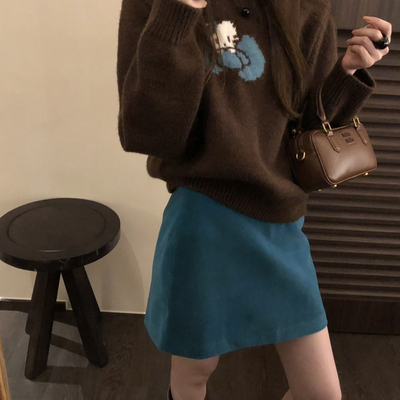 ENNOOK新款韩系刺绣针织毛衣显瘦上衣女百搭款