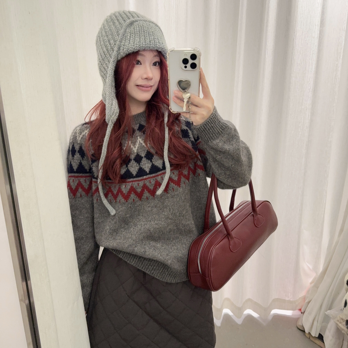 Kk.eleven-古北欧圆领长套衫保暖毛衣（含30.9绵羊毛）