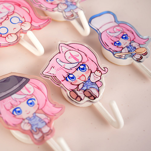 亚克力挂钩定制免费抠图卡通动漫粘钩浴室厨房免打孔明星漫展物料