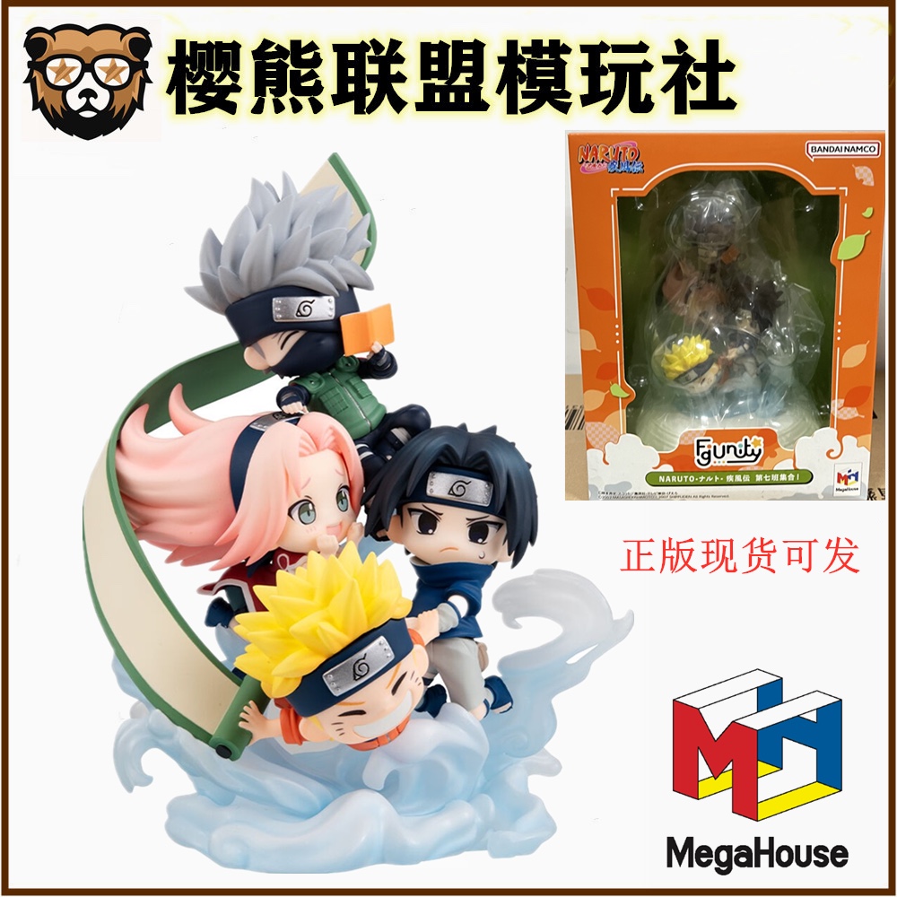 MegaHouse MH FigUnity 佐助 卡卡西 火影忍者疾风传 第七班 手办