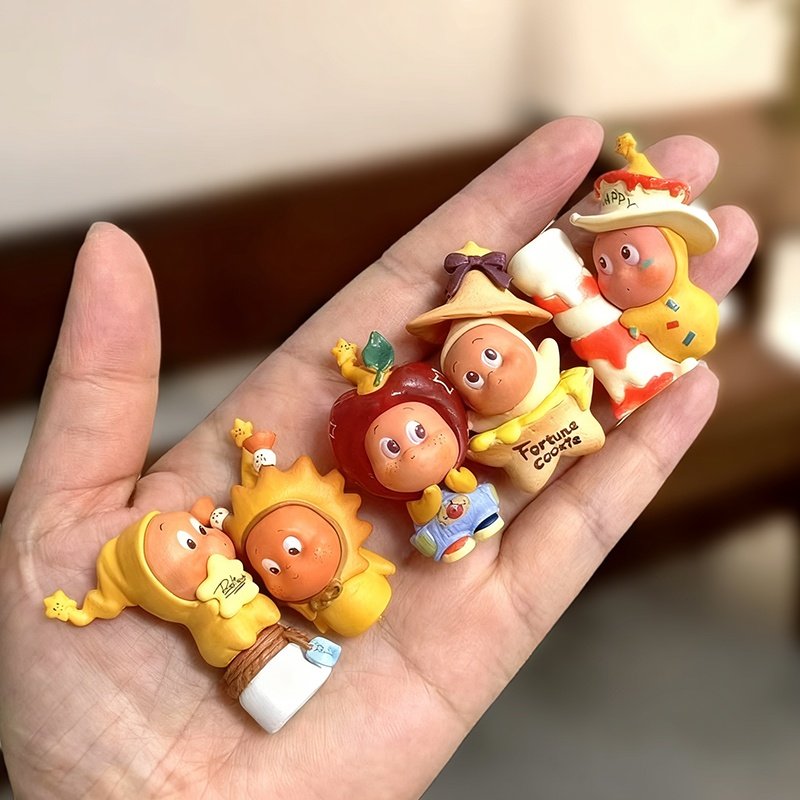 星星人萌粒改娃潮玩公仔来自星星的礼物手办diy手机链蛋糕摆件