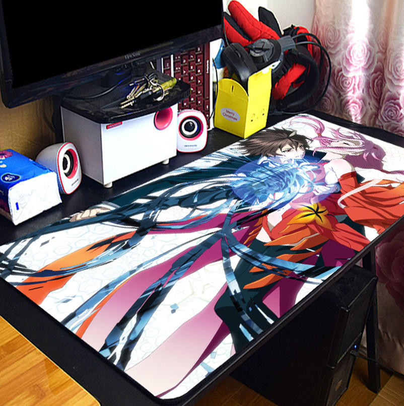 罪恶王冠鼠标垫超大二次元动漫gc楪祈樱满集祈妹周边电脑桌垫锁边