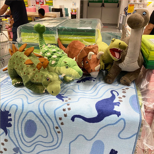 YJ恐龙毛绒玩具霸王龙三角龙剑龙