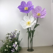 大型仿真纸艺花虞美人橱窗花艺布置商场美陈装 饰婚礼道具舞台大花