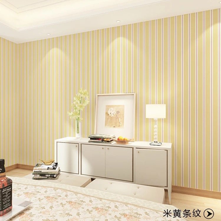 2米宽欧式地中海条纹防水加厚pvc墙纸自粘墙贴卧室客厅彩装膜