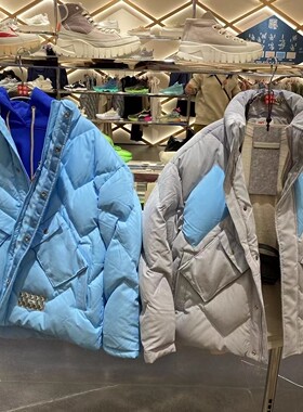 中国李宁羽绒服男2022秋冬新款时尚保暖宽松鹅绒短羽绒服 AYMS163