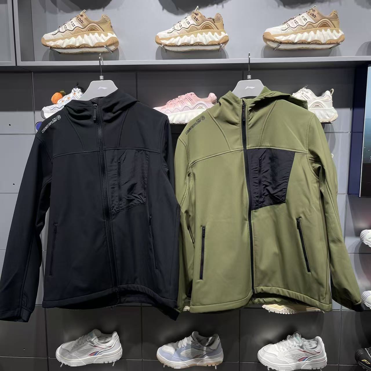 李宁户外CF溯男子加绒保暖外套