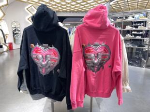 连帽宽松运动服AWDT231 情侣春季 中国李宁卫衣男女同款 2023年新款