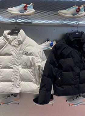 李宁短羽绒服2022冬季新款女子末路狂花宽松鸭绒厚款外套AYMS130