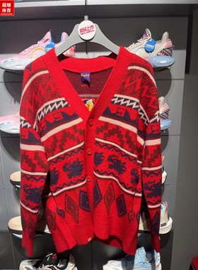 李宁龙年日进斗金2024春新款潮流毛衣男子宽松编织衫 AMBU025/021