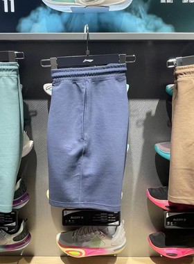 李宁运动短裤2023夏季新款中国色系列男士休闲针织五分裤AKST079