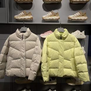 李宁羽绒服2025冬季 女子防泼水立体裁剪鸭绒短羽绒服AYMV196 新品