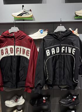 李宁棉服2026春季新品反伍BADFIVE男子宽松保暖连帽棉夹克AJMW005