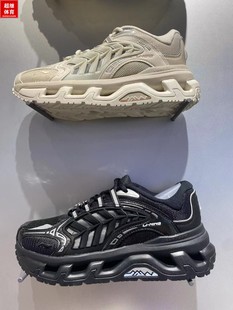 中国李宁休闲山色女鞋2023年新款夸父系列老爹鞋运动鞋子AGCT360