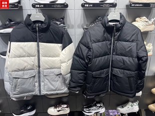 李宁短羽绒服2023冬款 潮流系列鸭绒保暖外套AYMT063 男子运动时尚