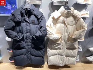 女子运动时尚 新款 宽松鸭绒保暖外套AYMS074 羽绒服022冬季 李宁长款