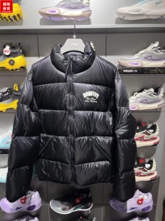 李宁反伍BADFIVE男子宽松90%鸭绒短羽绒服2023冬新品外套AYMT139