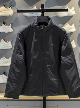 李宁羽绒服男士2025冬季立领防风保暖运动轻薄款羽绒外套AYMV587