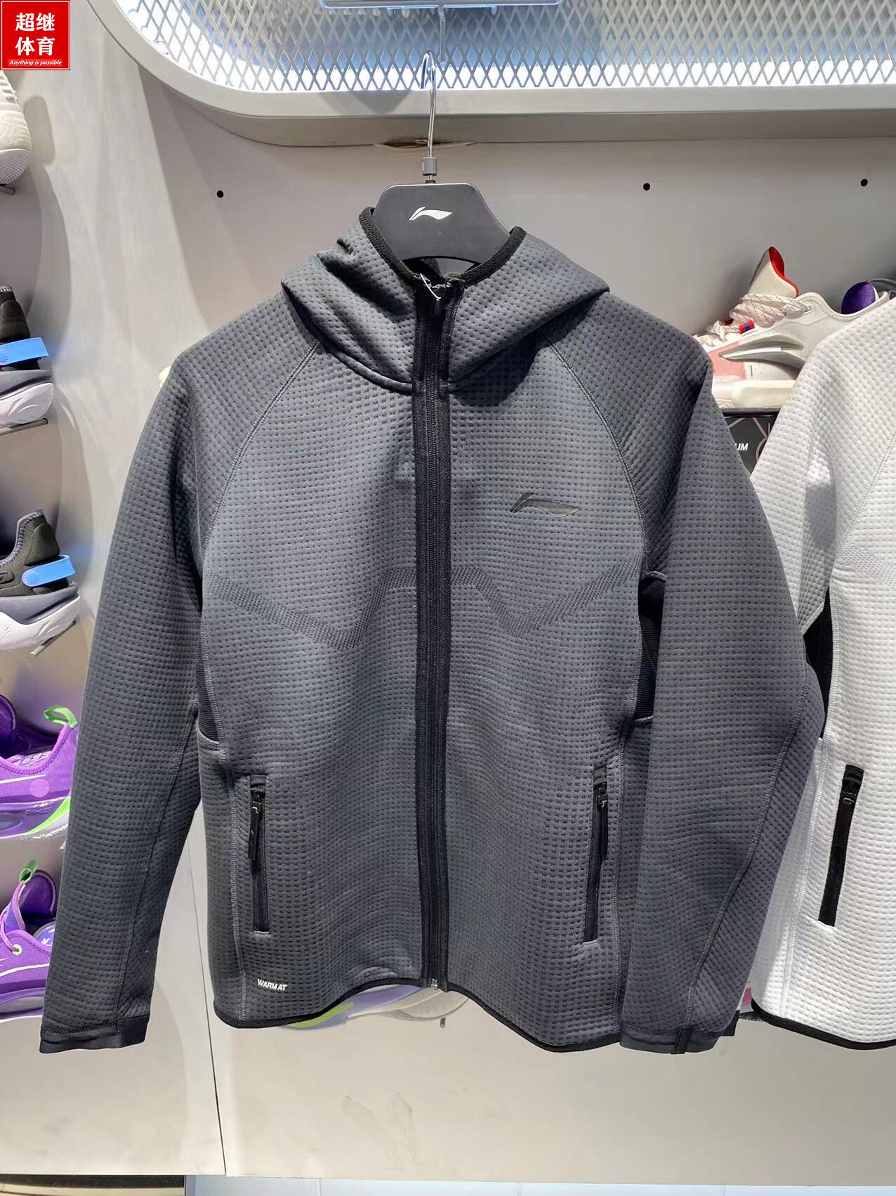 LI NING 운동복 남자 2022 가을 겨울 새로운 프로 농구 시리즈 따뜻한 카디건 후드 재킷 AWDSC13