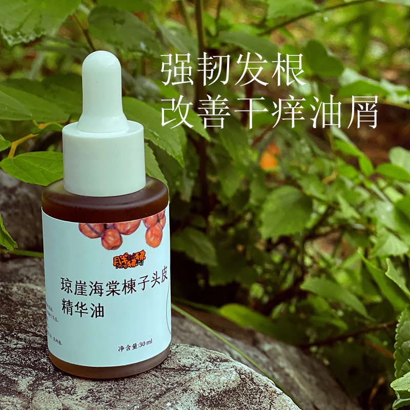 琼崖海棠楝子头皮精华油改善干痒油屑强韧发根固发养护发根