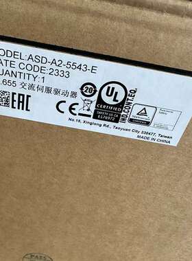 咨询台达ASD-A2-5543-E伺服驱动器23年议价