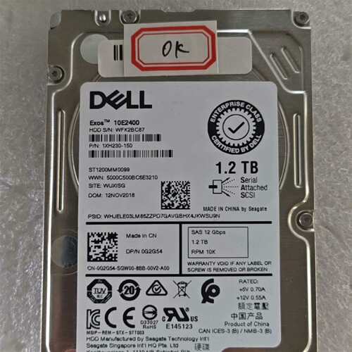 咨询Dell/戴尔ST1200MM0099 0G2G54 SAS议价
