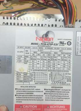 咨询Nipron  Pcsa-470p-x2s 工业电源议价