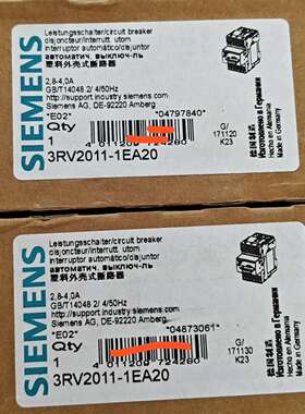 咨询西门子 断路器3RV2011-1EA20 全新原装议价