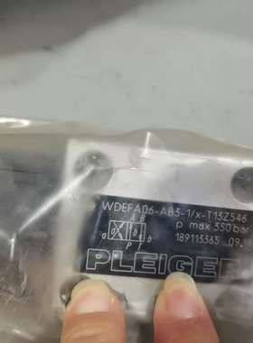咨询Pleiger普莱格电磁阀。+++WDEFA06-AB3-1议价