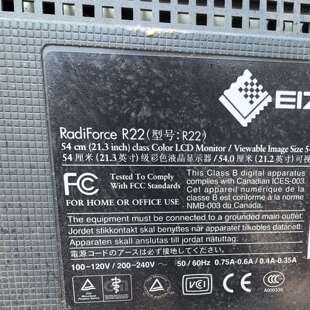 咨询RadiForce二手R22艺卓EIZO显示器21寸显示议价