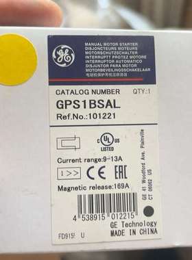咨询全新GE通用电气电动机保护器GPS1BSAL议价