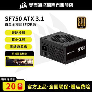 美商海盗船SF白金牌750W/850W/1000WSFX电脑全模组itx迷你小电源