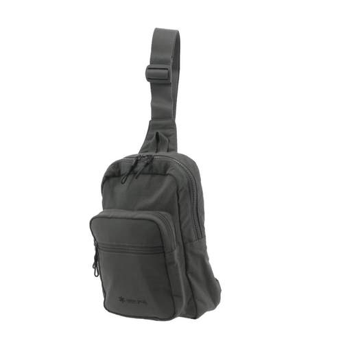 代购Snow Peak多功能轻量尼龙单肩包L户外休闲包男女通用暗灰色