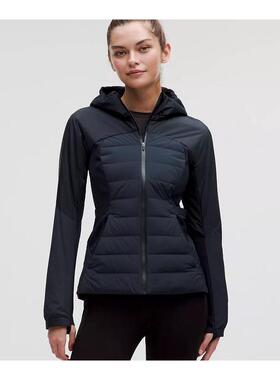 代购lululemon羽绒服新款女款Down For It All防雨雪保暖700羽绒