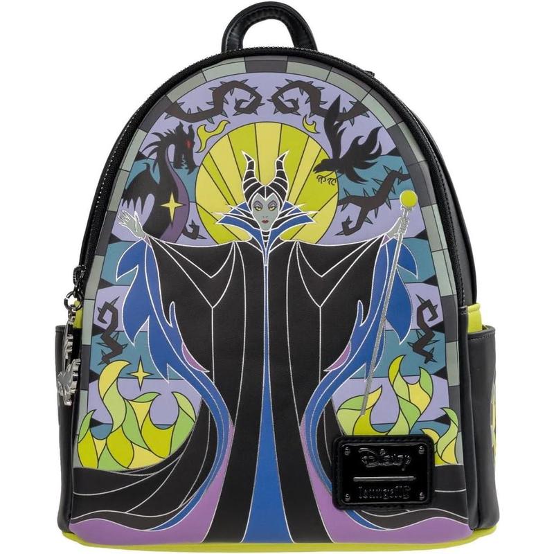 代购Loungefly迪士尼周边双肩背包迪士尼《睡美人》玛琳菲森彩绘