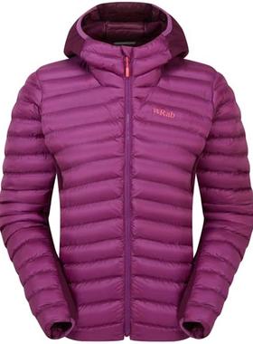 代购rab女士羽绒服保暖防风轻量新款外套连帽长袖户外夹克CIRRUS