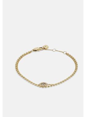 代购Fossil化石女士手链精致优雅简约时尚金色抛光表面装饰性水