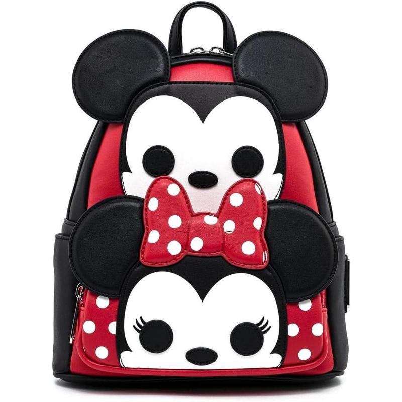代购Loungefly双肩背包轻便防泼水 迪士尼米奇与米妮角色扮演双肩
