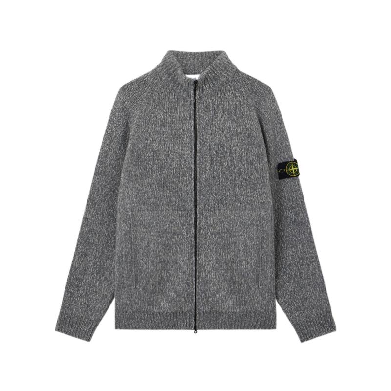 代购STONE ISLAND男士开衫保暖防风针织羊毛春秋日常外套爆款休